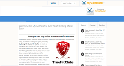 Desktop Screenshot of mygolfshafts.com
